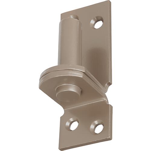 Block on plate DURAVIS® ⌀ 16 mm, DI hook, material: Steel, blue galvanised, surface: pearl beige RAL 1035