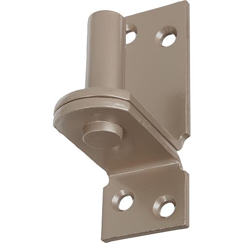 Block on plate DURAVIS® ⌀ 16 mm, DII hook, material: Steel, blue galvanised, surface: pearl beige RAL 1035