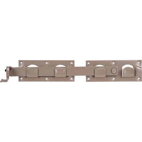 Double gate hasp DURAVIS® 423 x 70 mm, material: Steel, blue galvanised, surface: pearl beige RAL 1035