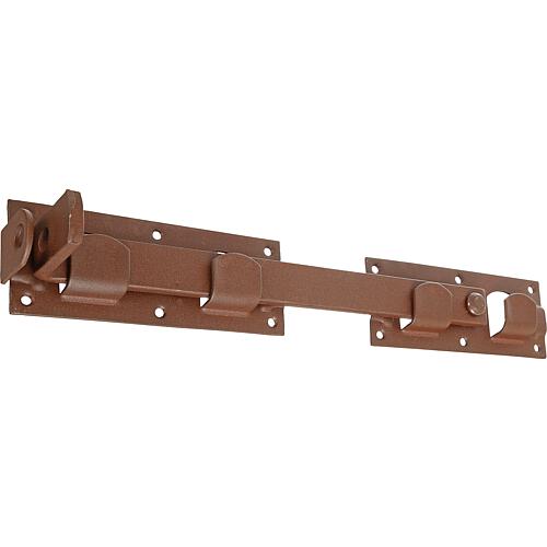 Double gate hasp DURAVIS® 423 x 70 mm, material: Steel, blue galvanised, surface: rust brown