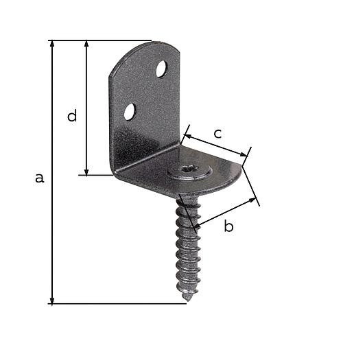 Wattle fence holder L-shape Anwendung 1