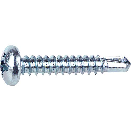 Self-drilling screws with pan head DIN 7504 M-H, galvanised, 1200 pieces, in L-BOXX®