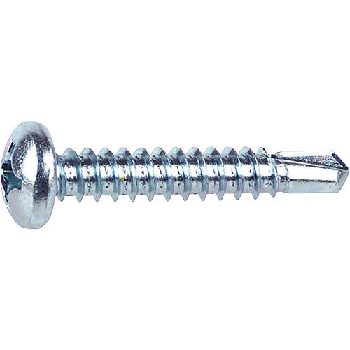 Rounded-head cross slot drill screws, standard pack, thread ø 5.5 mm