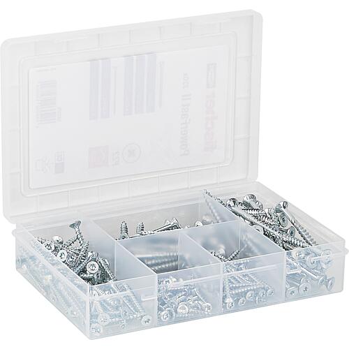 Countersunk head screws assortment, PowerFast II, countersunk head, full/partial thread, Torx® + Bits in box, 222 pieces


PowerFast II, in box, 110 pieces Standard 1