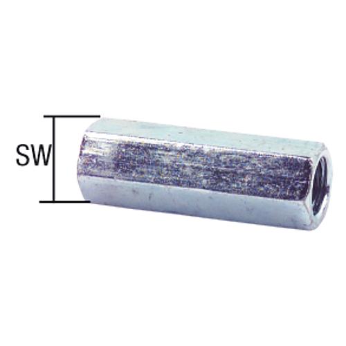 Hex screw muff, galvanized