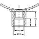 Fischer Gelenk-Rohrschelle M8/M10 verzinkt, einteilig