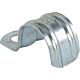 Single-strap fixing clamp, galvanised