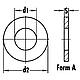 Rondelle en inox A4, DIN 9021/ISO 7093-1