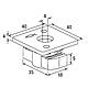 fischer Écrou coulissant, FCN Clix M Acier inoxydable A4