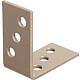 Angled connector DURAVIS® 40 x 40 x 20 mm, material: Steel, sendzimir-galvanised, surface: pearl beige RAL 1035