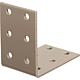 Perforated plate bracket DURAVIS® 60 x 60 x 40 mm, material: Steel, sendzimir-galvanised, surface: pearl beige RAL 1035