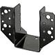 Beam bracket DURAVIS® 60 x 100 mm, type A, material: Steel, sendzimir-galvanised, surface: black-diamond