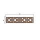 Flat strap DURAVIS® 180 x 40 x 3.0 mm, material: Steel, sendzimir-galvanised, surface: pearl beige RAL 1035