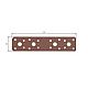 Flat strap DURAVIS® 180 x 40 x 3.0 mm, material: Steel, sendzimir-galvanised, surface: rust brown