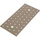 Perforated plate DURAVIS® 200 x 100 x 2 mm, material: Steel, sendzimir-galvanised, surface: pearl beige RAL 1035