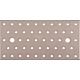 Perforated plate DURAVIS® 200 x 100 x 2 mm, material: Steel, sendzimir-galvanised, surface: pearl beige RAL 1035