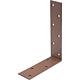 Bar bracket DURAVIS® 160 x 240 x 50 mm, unequal, material: Steel, blue galvanised, surface: rust brown