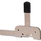 Garden gate latch DURAVIS® for narrow frame timbers, material: Steel, blue galvanised, surface: pearl beige RAL 1035