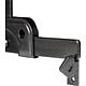 Garden gate latch DURAVIS® for narrow frame timbers, material: Steel, blue galvanised, surface: black-diamond