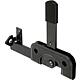 Garden gate latch DURAVIS® for narrow frame timbers, material: Steel, blue galvanised, surface: black-diamond