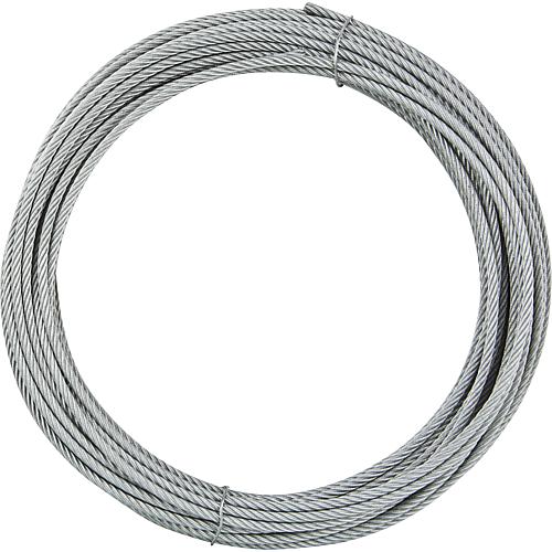 Stainless steel wire rope 1X19 hard, Art. 8378