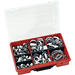 Hose clamp assortment box, 105 pieces