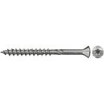 Fischer, wood facade screws, thread ø d1: 5.0 mm, head ø: 7.8 mm, stainless steel A2