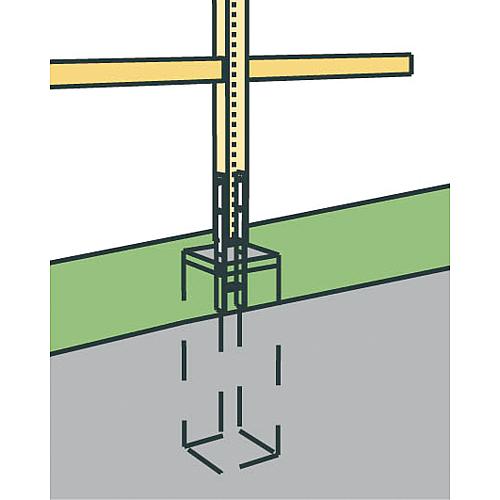 Pfostenanker, feuerverzinkt