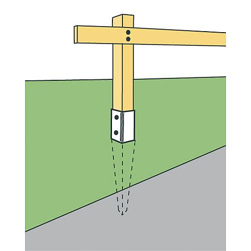 Einschlagbodenhülsen, feuerverzinkt Anwendung 2