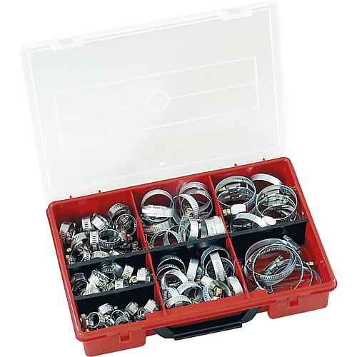 Hose clamp assortment box, 105 pieces Standard 1