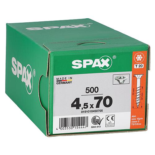 Countersunk head screw SPAX® WIROX® partial thread T - STAR Plus ø 4.5 x 70 mm, PU 500 pieces