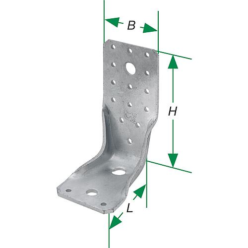 Équerre de fixation, galvanisée à chaud, type SXAKR Anwendung 1