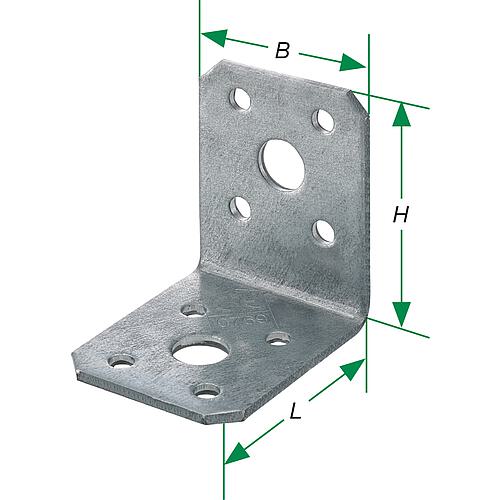 Équerre de fixation, galvanisée à chaud, type SXAC Anwendung 1