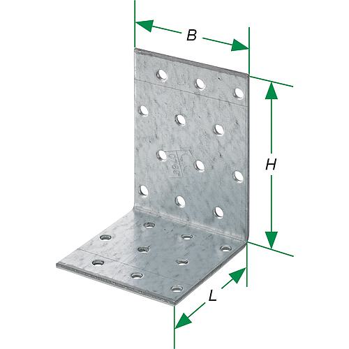 Équerre perforée, galvanisée à chaud, à côtés inégaux, type SXANP Anwendung 1