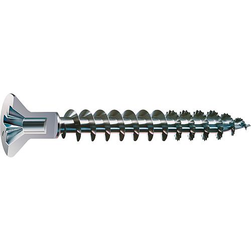 Spax countersunk head screw S with head hole, 2.5mm full thread cross slot PZ2 4.5x60 PU 500