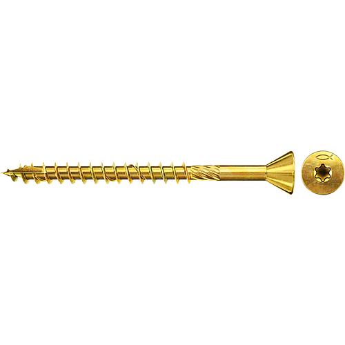 Fischer, MDF chipboard screws, thread ø d1: 3.5 mm, head ø: 7.0 mm, Gvz Standard 1