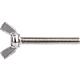 Butterfly screw, stainless steel A2, full thread, thread ø: 8 mm Standard 1