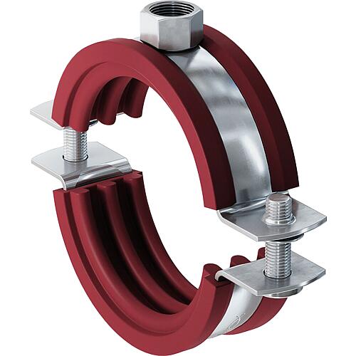 Silicone pipe clamp FRSH 15-19 (3/8"), M8 galvanised