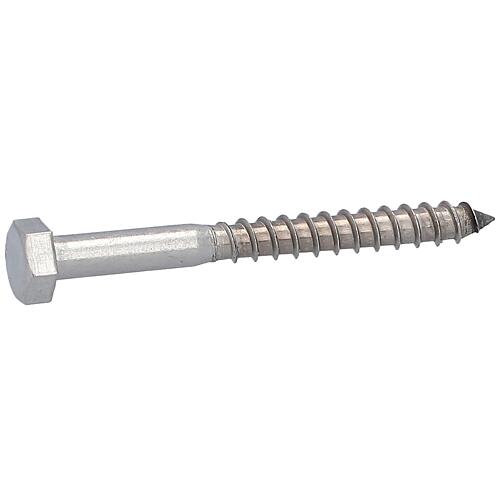 Hexagonal wood screws, ø 12 mm, DIN 577, stainless steel A4