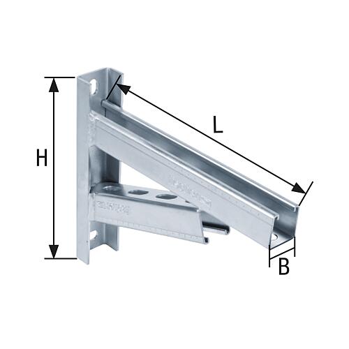 Galvanised suspension bracket FCAM Anwendung 2