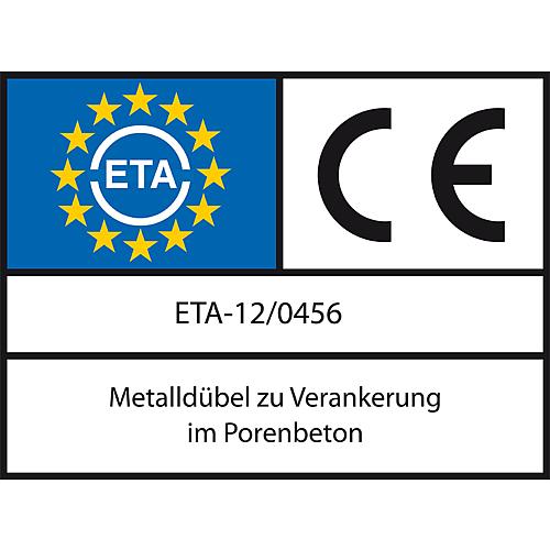 Porenbetonanker FPX-l M8, Stahl verzinkt Piktogramm 3