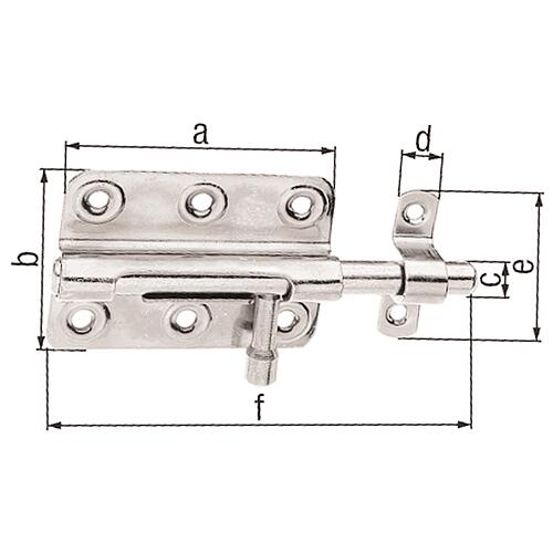 Bolt with round handle Standard 1