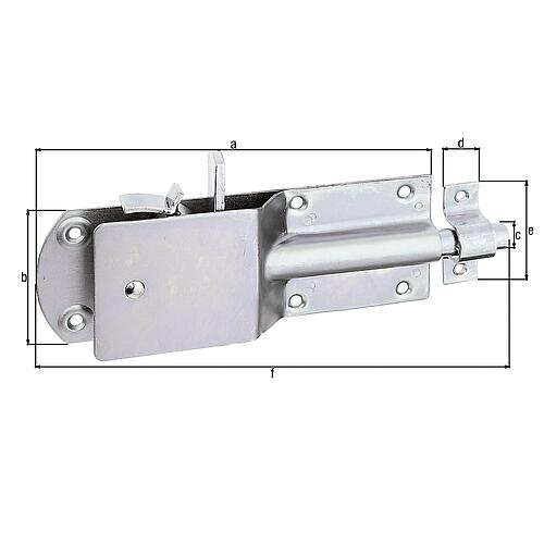 Safety stable bolt with wide, flat handle