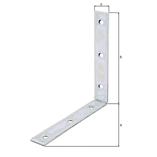 Chair bracket, 150x150x25mm galvanised