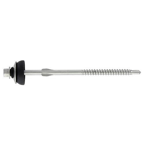 Drill screw stainless steel A2 with hex drive Standard 1