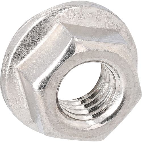 Hexagonal nuts with flange and locking teeth DIN 6923 Standard 1