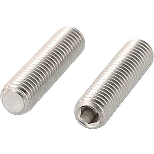 Threaded pins with hexagon socket and truncated cone 45H according to DIN EN ISO 4026 galvanised annealed M 8