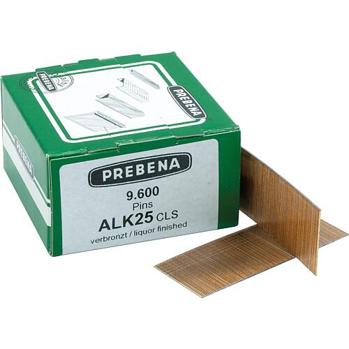 Pointes type ALK, 25 mm, acier bronzé, UE = 9600 pcs.