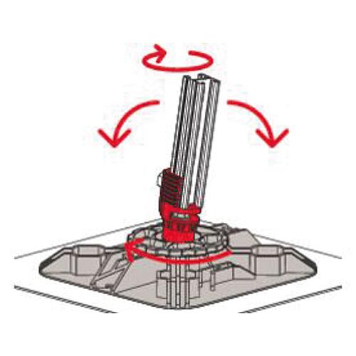 Support pour toit plat Fischer FFRBH articulé Anwendung 14