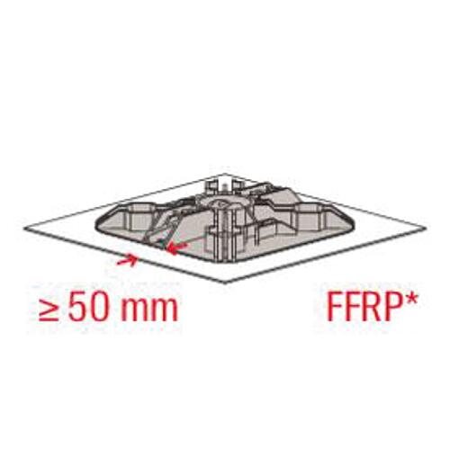 Flat roof base Fischer FFRBH articulated